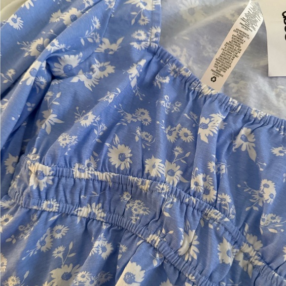 ASOS DESIGN shirred waist long sleeve top, NWT - Picture 7 of 8